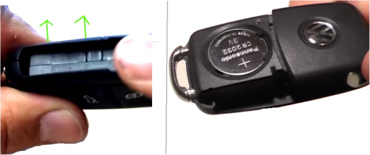 Batteriewechsel Golf6 Skoda Seat Schlüssel