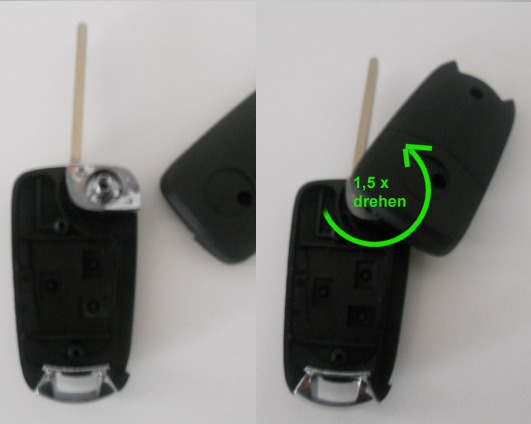 Klappschlüssel-Tasten lösen sich auf/Ersatzschlüssel(-gehäuse